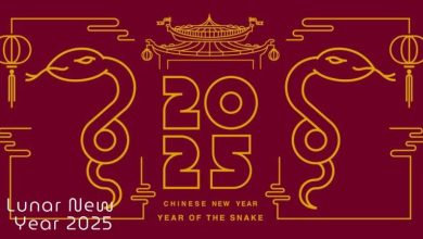 Happy Chinese new year 2025 year of the snake Celebration